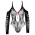 NO:XQSE - Bodysuit med rosett, långärmad - svart (S-L)