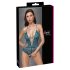 Cottelli - Snörning spets bodysuit, öppen - Grön - XL