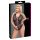 Cottelli Curves Plus - Transparant mönstrad body (svart)