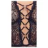 Cottelli Curves Plus Size - transparent mönstrad body - svart