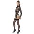 Cottelli - genomskinlig, rem-bodysuit (svart) - M