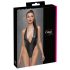 Cottelli Party - Glänsande halterneck body (svart) - L