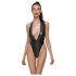 Cottelli Party - Glänsande halterneck body (svart) - L