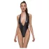 Cottelli Party - body med halterneck - glansig - svart - L