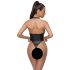 Cottelli Party - Glänsande halterneck body (svart) - L