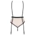 Obsessive - body med strumpebandshållare - rosa - L/XL