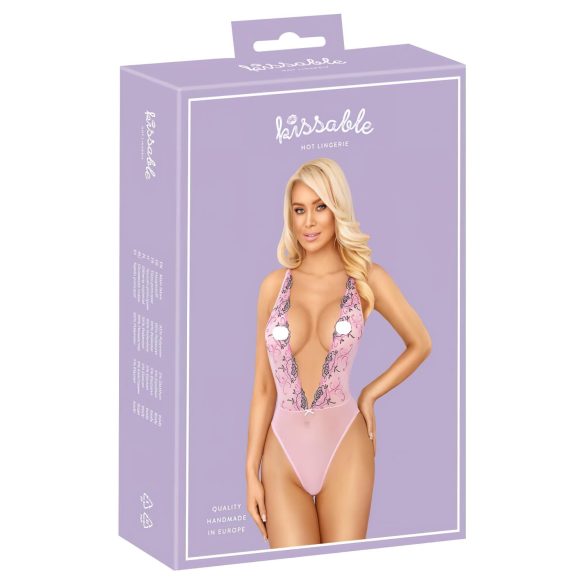 Kyssbar - rosensydd body (rosa)