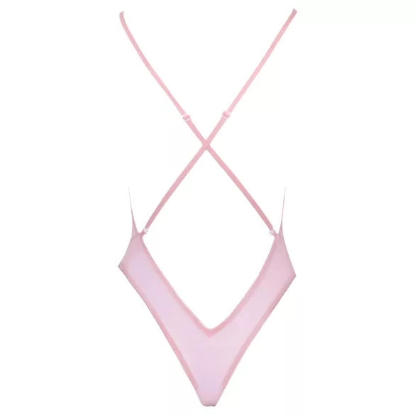 Kissable - body med rosbroderi - rosa - L/XL