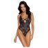 Cottelli Party - Blommig Body (Svart)
