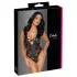 Cottelli Party - body med blommönster - svart - L