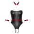 Cottelli Bondage - Glänsande Body med Armbojor (Svart) - M