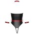 Cottelli Bondage - Glänsande Body med Armbojor (Svart) - M