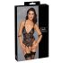 Cottelli Bondage - Öppen body med handbojor (svart) - M