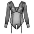 Cottelli Kurvor - transparent body (svart)
