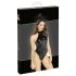 Noir - glansig body med halterneck (svart)