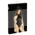 Noir - glansig body med halterneck (svart) - XL