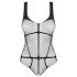 Obsessive B336 - Transparent, Öppen Mesh Body (Svart) - S-L