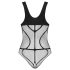 Obsessive B336 - Transparent, Öppen Mesh Body (Svart) - S-L
