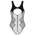 Obsessive - öppen body - transparent svart - S-L