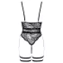 Cottelli - öppen body med remmar - svart - L
