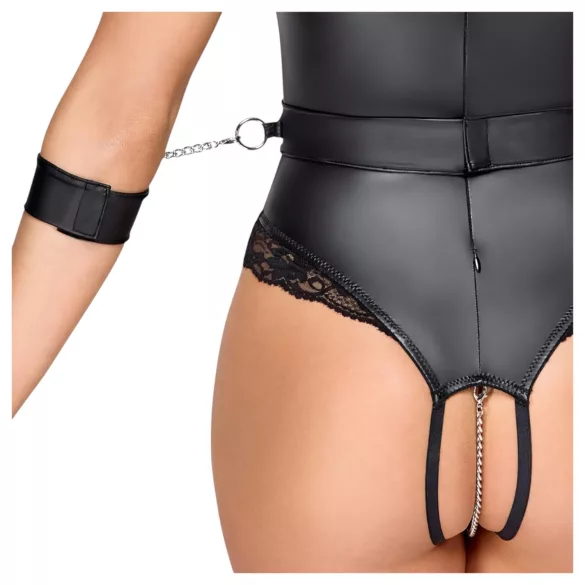 Cottelli Bondage - öppen bröst body - svart