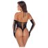 Cottelli - body med handskar (svart) - S-L
