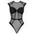 Cottelli - body med spets - transparent - svart