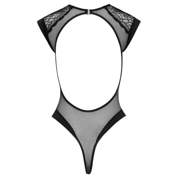 Cottelli - body med spets - transparent - svart