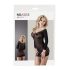 NO:XQSE - Långärmad, transparent catsuit - svart (S-L)