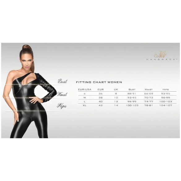 Noir - klänning med volanger - transparent byst - halterneck - svart