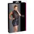 Cottelli Plus Size - glittrig chiffongklänning (svart)