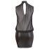 Cottelli Plus Size - glittrig chiffongklänning (svart)