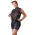 Cottelli Plus Size - glittrig chiffongklänning (svart) - 2XL