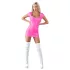 Cottelli Party - miniklänning - glansig kortärmad - rosa - M