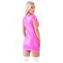 Cottelli Party - glansig kortärmad miniklänning (rosa) - XL