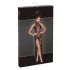 Noir - genomskinlig långklänning med blommönster - svart - L