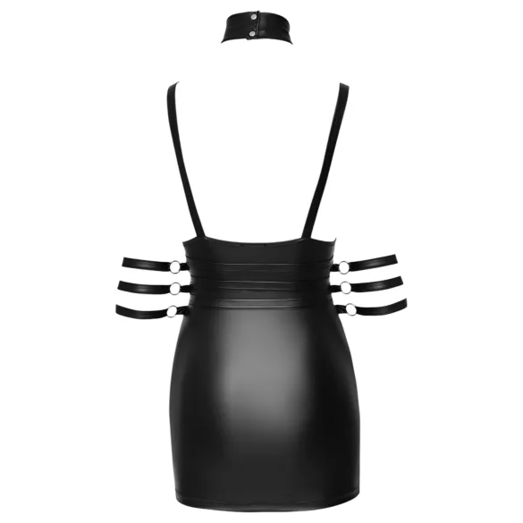 Cottelli Bondage - miniklänning halterneck glänsande svart - XL