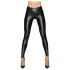 Noir - leggings dam - glansig lång - svart