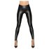 Noir - långa, glänsande leggings (svart) - M