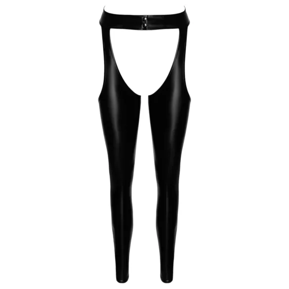 Noir - glänsande strumphållarchaps - svart - M