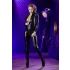 Cottelli - långärmad catsuit - glänsande - svart - S