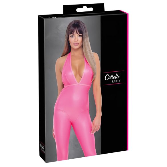 Cottelli Party - Overall med djup rygg (rosa) - M