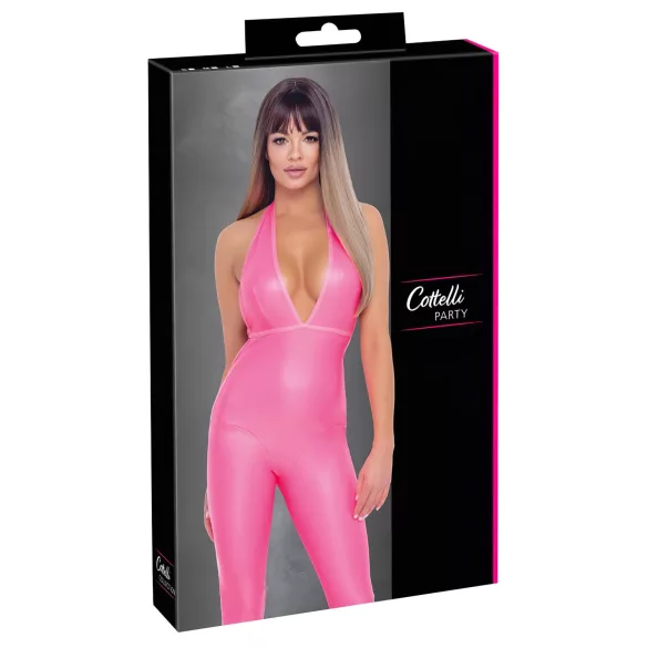 Cottelli Party - Overall med djup rygg (rosa) - M