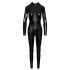 Noir - lång jumpsuit med ormskinnmönster (svart) - M