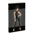 Noir - Glänsande Jumpsuit med Dragkedja (Svart) - XL