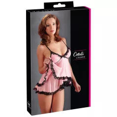 Cottelli - babydoll - spetsvolang - svart - M