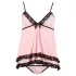 Cottelli - babydoll - spetsvolang - svart - L