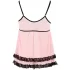 Cottelli - babydoll - spetsvolang - svart - L