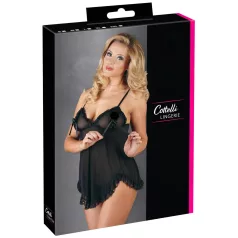Cottelli - babydoll med volanger - svart