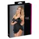 Cottelli - Luftig, volang babydoll (svart) - XL